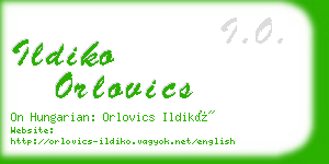 ildiko orlovics business card